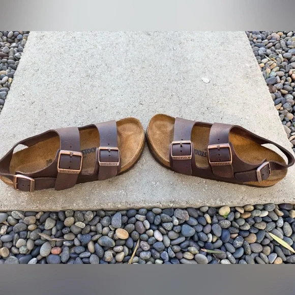 Birkenstock Milano Leather Sandals size 38 - Picture 2 of 8